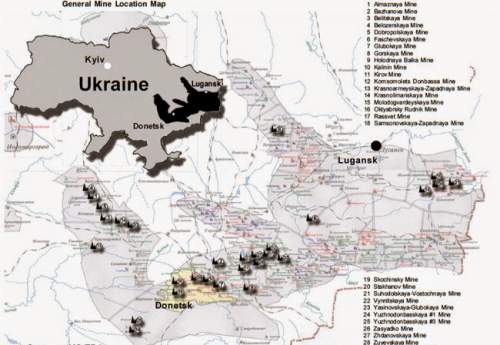 میزان تولید زغال سنگ اوکراین کاهش یافت